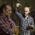Executive Producer Greg Nicotero and Director Dave Erickson - Fear the Walking Dead _ Season 1, Episode 1 _ BTS - Photo Credit Justin Lubin-AMC